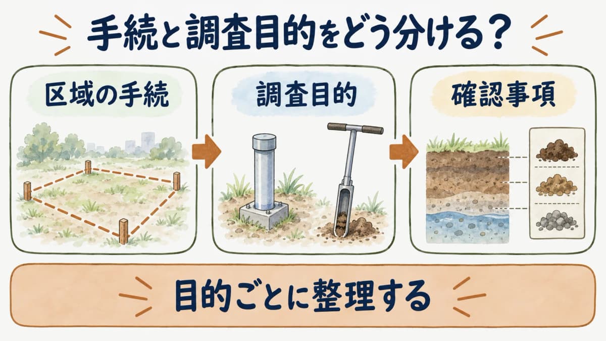 第12条の手続と土地利用の検討を分ける図